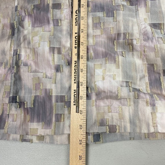 Chicos Blazer 2 Lightweight Matte Satin Gray Beige Pink Deconstructed Neutral - Picture 12 of 16